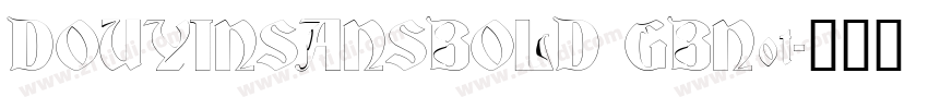 DOUYINSANSBOLD GBNot字体转换